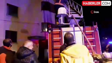 Bolu'da 4 katlı apartmanda yangın paniği