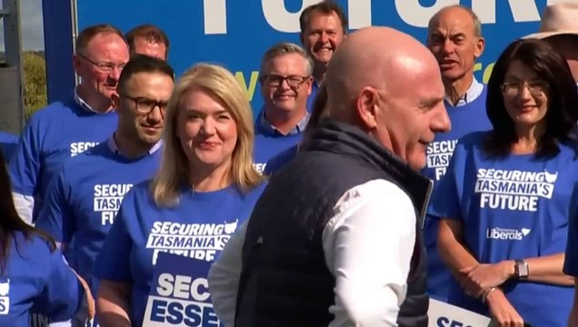 Liberals celebrate a decade in power for final days of Tasmania state election, while Labor and Greens call for change