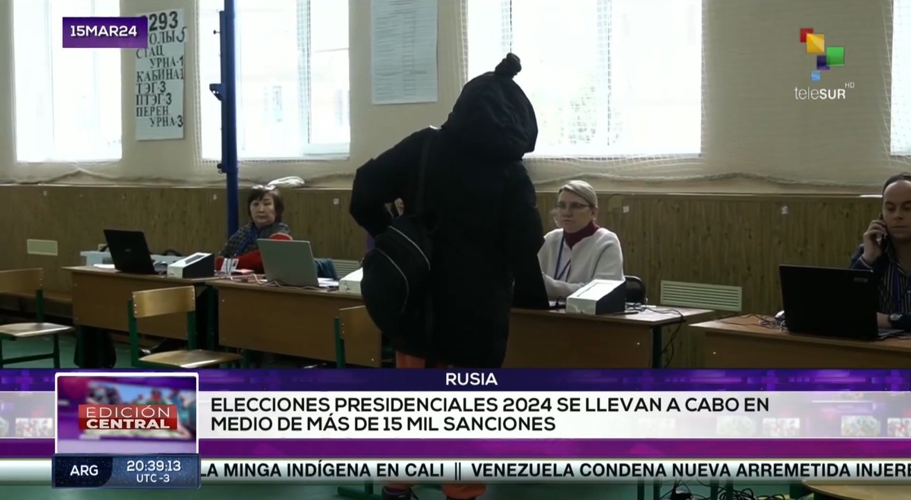 En Rusia avanza la primera jornada de los comicios presidenciales 2024