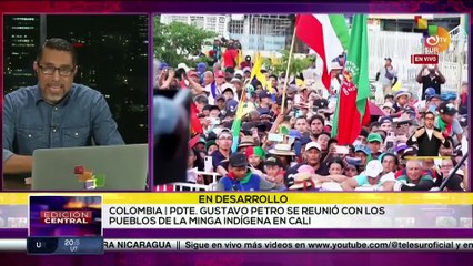 Presidente de Colombia se reunió con representantes de la Minga indígena en Calí