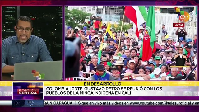 Presidente de Colombia se reunió con representantes de la Minga indígena en Calí