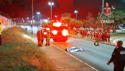 Mulher morre após ser atropelada por ônibus em Samambaia