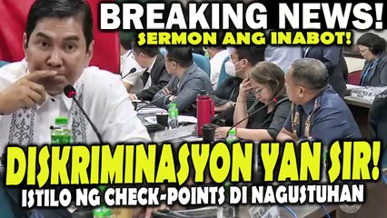 Nasermonan ni Cong. Erwin! LTO at PNP istilo ng check-points pinuna ni Tulfo!