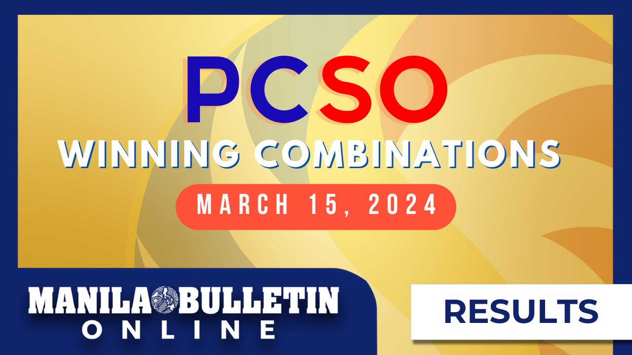 PCSO Lotto Draw Results March 15 2024 Ultra Lotto 6 58 Mega Lotto 6 45 4D 3D 2D Lotto