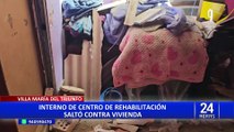 VMT: interno intenta escapar de centro de rehabilitación y cae sobre techo de vivienda