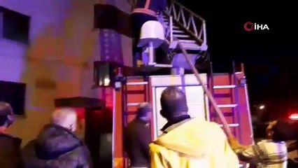 Bolu'da 4 katlı apartmanda yangın