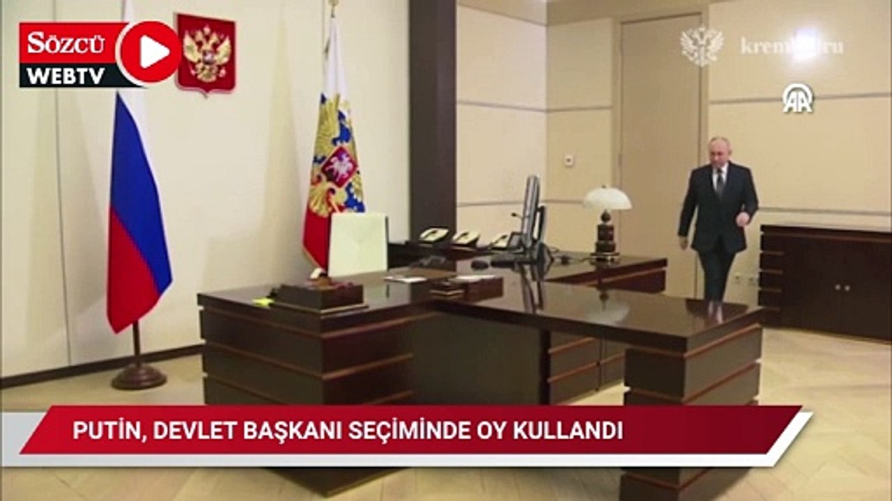 Rusya Devlet Başkanı Putin devlet başkanı seçiminde oy kullandı