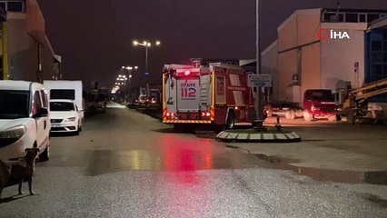 Kaldığı iş yerinde yanarak can verdi