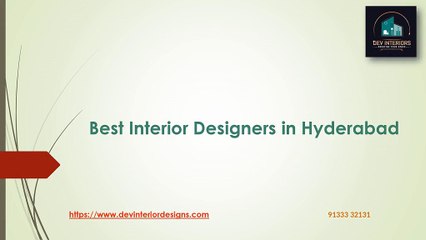 Best interior designers in Hyderabad