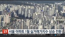 서울 아파트 1월 실거래가지수 상승 전환