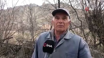 Dev mantar kayalar köyü tehdit ediyor