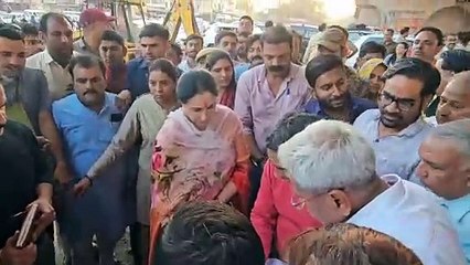 डिप्टी सीएम ने किया सीकर रोड का दौरा, देखे जल भराव के पॉइंट