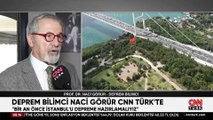 Deprem Bilimci Naci Görür CNN TÜRK'e konuştu: İstanbul uzatmaları oynuyor