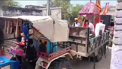 प्रेमपुरा से खाटूश्यामजी के लिए पैदल यात्रियों का जत्था हुआ रवाना