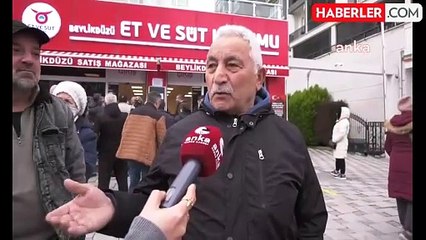 İstanbul Beylikdüzü'nde Ucuz Et İçin Uzun Kuyruklar Oluşuyor