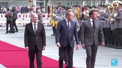 Soutien à l'Ukraine: la France, l'Allemagne et la Pologne affichent leur unité