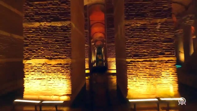 Yerebatan Sarnıcı FPV dronla görüntülendi