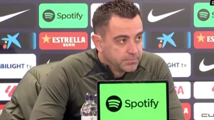 Xavi responde a la prensa francesa sobre el favoritismo del PSG