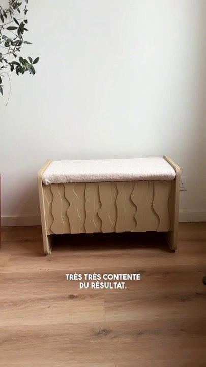 Upcycling d’un petit banc/coffre vintage (partie 2) ♻️