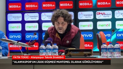 Fatih Tekke: Bizde çok daha fazla pozisyon ve VAR'dan dönen goller var