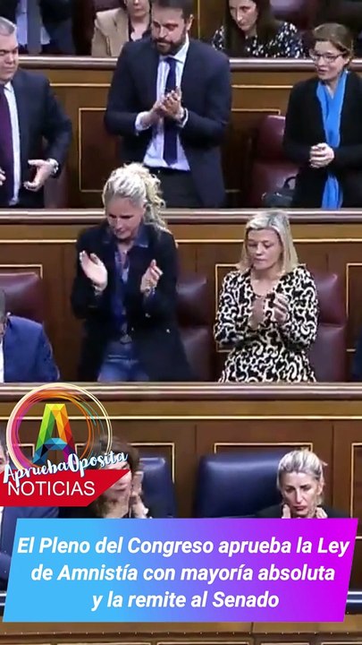 El Pleno del Congreso aprueba la Ley de Amnistía con mayoría absoluta y ...