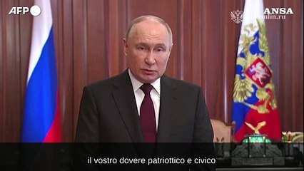 Putin ai cittadini: "Andate a votare per la Patria"