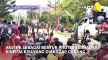 Aksi Massa Geruduk Kantor KPU Jayawijaya, Tuding KPU Curang!
