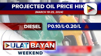 Dagdag-presyo sa diesel, ipapatupad ngayong darating na linggo; presyo ng gasolina, bababa