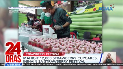 24 Oras Weekend Part 4: 4th pagsabog ng bulkan ; Strawberry Festival ; Dink or Sink? atbp.