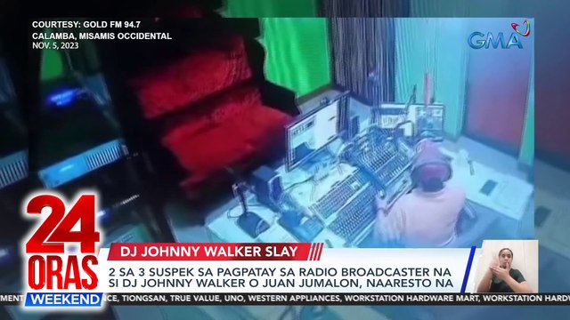 2 sa 3 suspek sa pagpatay sa radio broadcaster na si DJ Johnny Walker o Juan Jumalon, naaresto na | 24 Oras Weekend