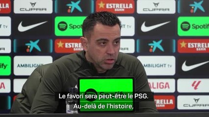 Barcelone - Xavi : "Le favori, c'est le PSG"