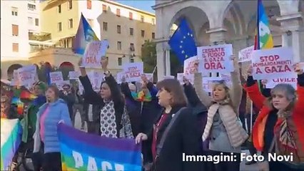 Livorno, "Stop bombardamenti a Gaza": Laura Boldrini alla manifestazione