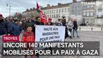 Troyes : 140 personnes manifestent pour la paix à Gaza