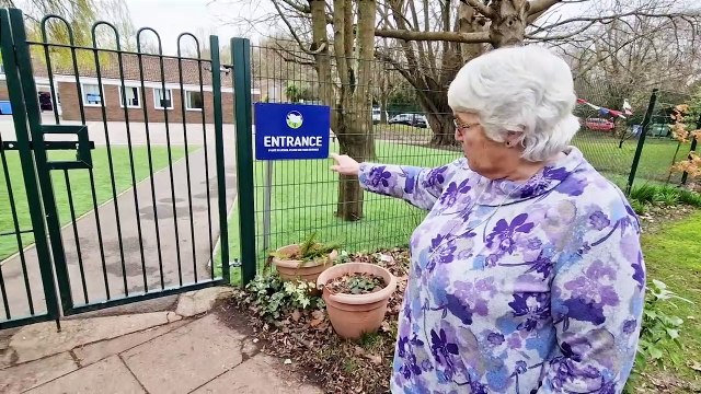 Flood water causes issues at the entrance to a Worthing school