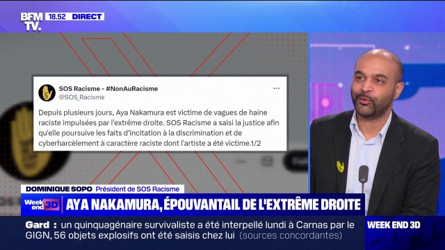 Vague de haine contre Aya Nakamura: Nous avons porté plainte pour incitation à la discrimination, à la haine et à la violence , affirme Dominique Soppo (SOS Racisme)