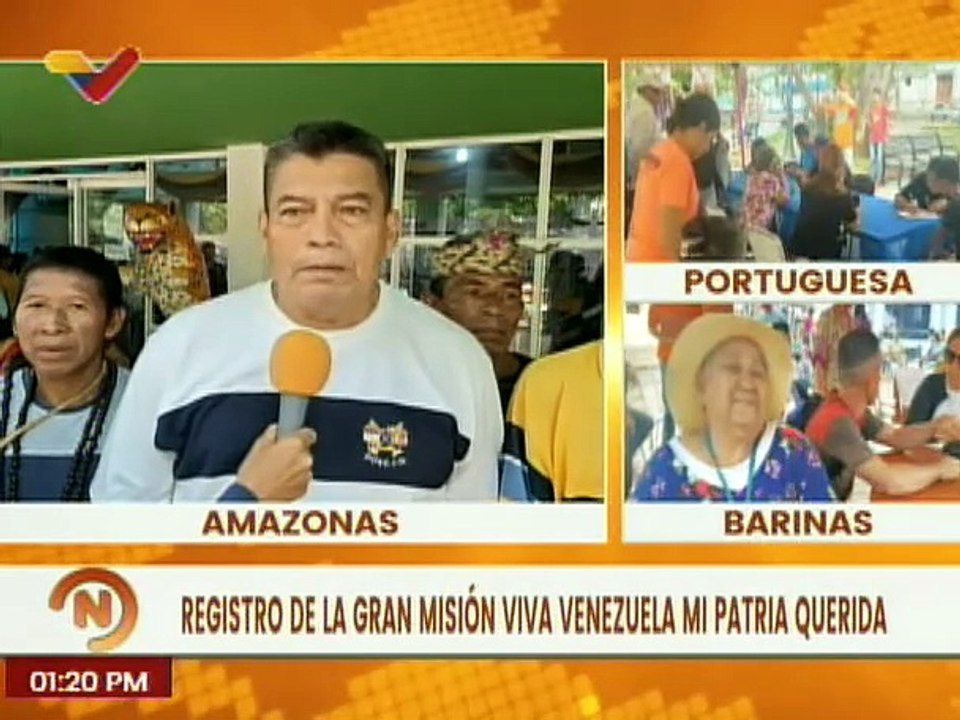 Amazonas | Cultores indígenas participan en la 3ra jornada del registro en la Misión Viva Venezuela