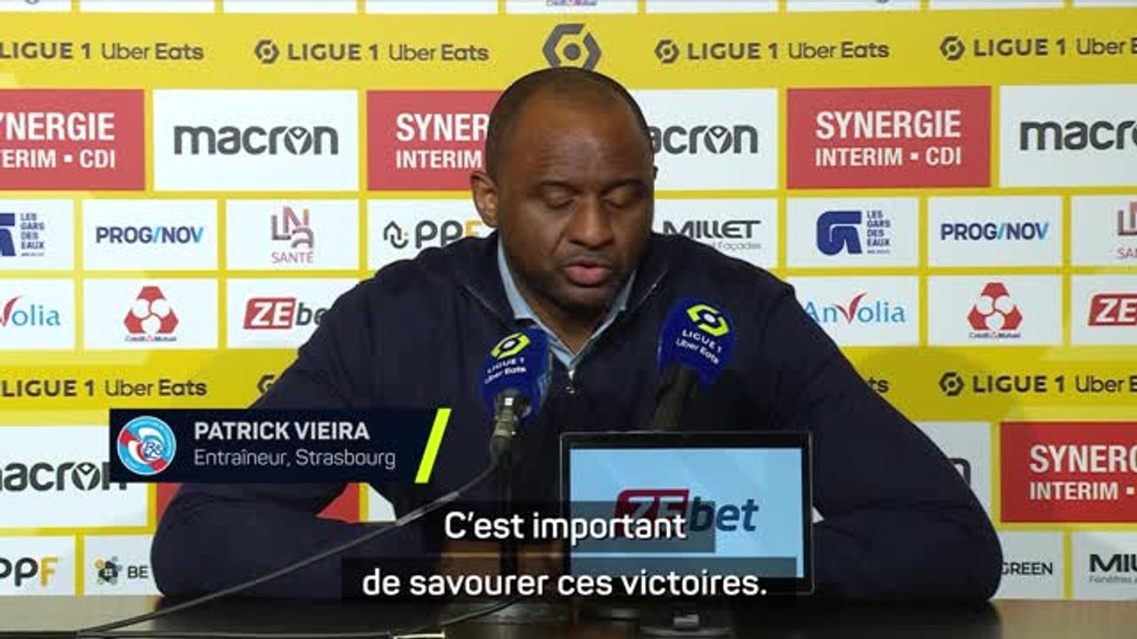 Strasbourg - Vieira : "On restera calmes"