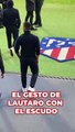 Gran gesto de Lautaro Martínez con el escudo en el Metropolitano