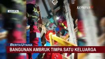 Bangunan Kontrakan Ambruk hingga Timpa Satu Keluarga di Pejaten Barat, Begini Evakuasinya