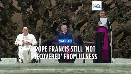 Pope's message read by aide as he recovers from illness