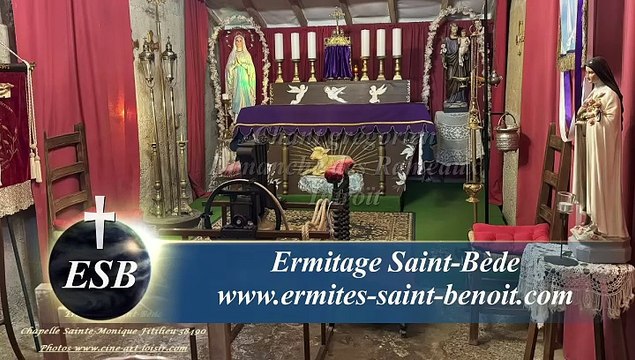 Introït Domine ne longe du Dimanche des Rameaux - Ermitage Saint-Bède - Ciné Art Loisir. Jean-Claude Guerguy pour Ciné Art Loisir.