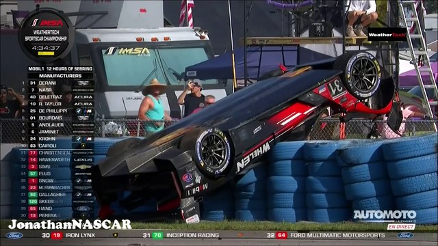 Derani Big Crash Sebring 12 Hours 2024 IMSA