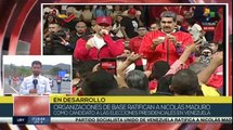 Ciudadanos reiteran su apoyo al Jefe de Estado Nicolás Maduro para las próximas elecciones presidenciales