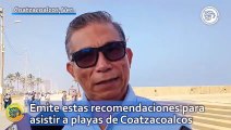 Emiten estas recomendaciones para asistir a playas de Coatzacoalcos