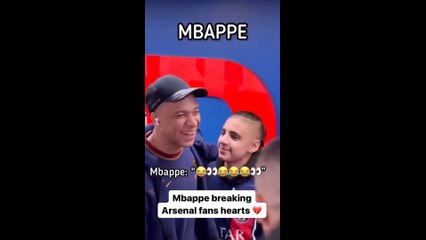 Kylian Mbappe LAUGHS When an Arsenal Fan Invites Him to Join the Gunners and Claims There's 'No Way'