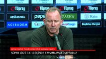 Sergen Yalçın, Beşiktaş maçı sonrası konuştu: Daha güzel ağırlanmak isterdim