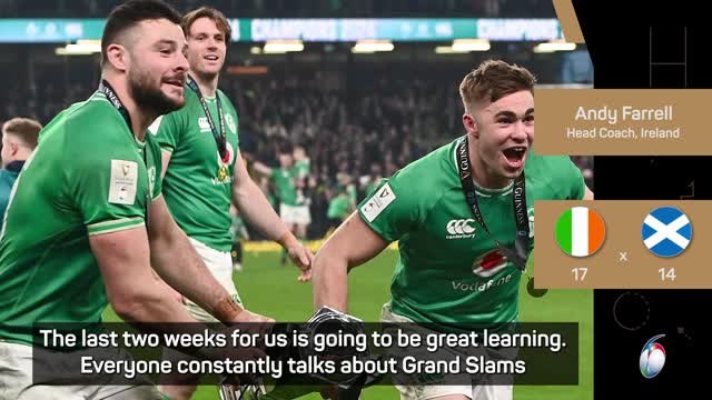 Farrell proud as Ireland retain Six Nations