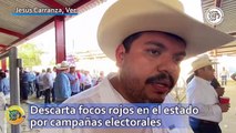 Secretario de Gobierno de Veracruz descarta focos rojos en el estado por campañas electorales
