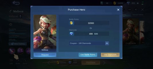 mobile legends hero Melissa