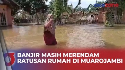 Banjir Masih Merendam Ratusan Rumah di Muarojambi, Warga Sulit Beraktivitas